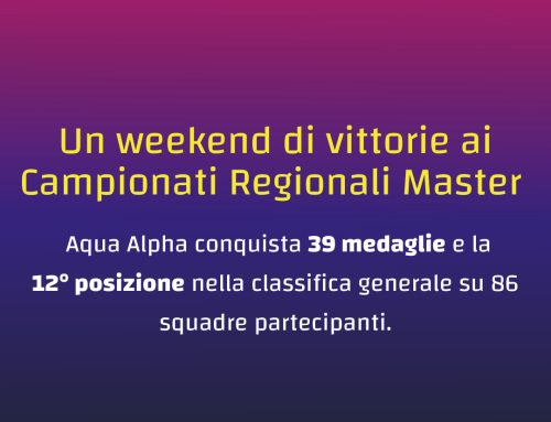 39 medaglie conquistate dai Master ai Campionati Regionali